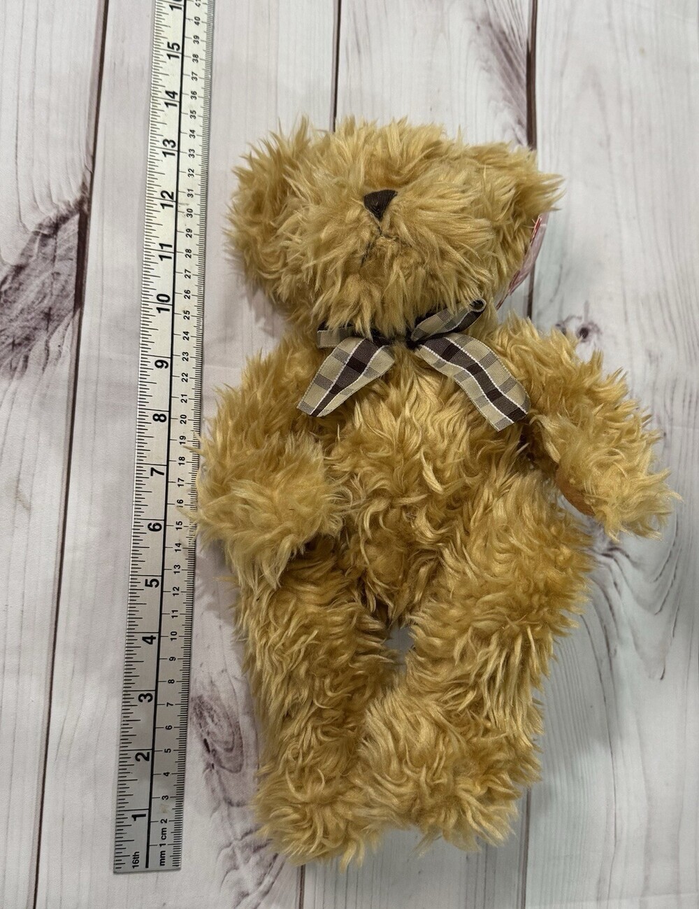 RUSS Benjamin Bear Brown Soft Plush Collectable Cute - Picture 5 of 8
